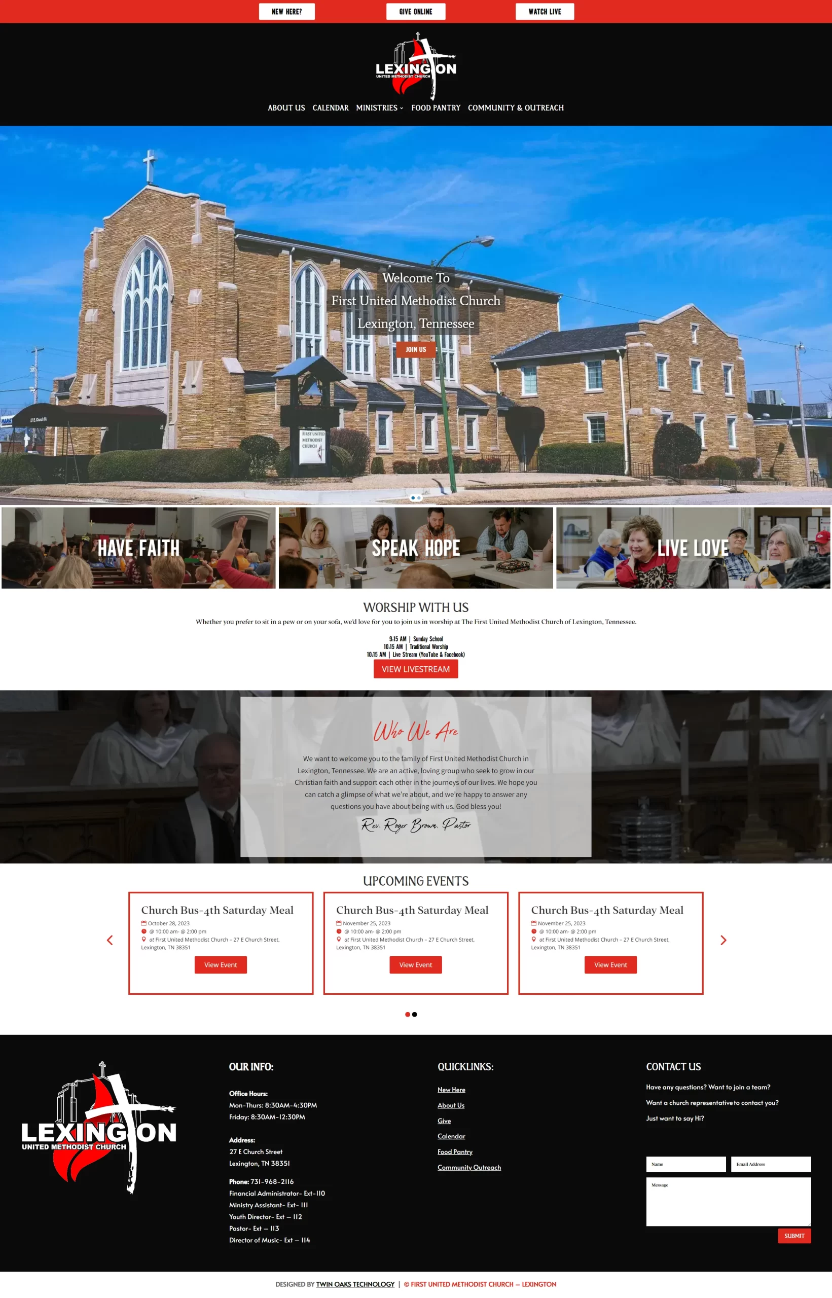 Website Development project image 4 - Custom website development for businesses across various industries including government, retail, churches, and professional services.